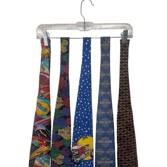 LOT of 5! Harley Davidson Ties ice for each season! Harley Davidson Christmas - Picture 6 of 16